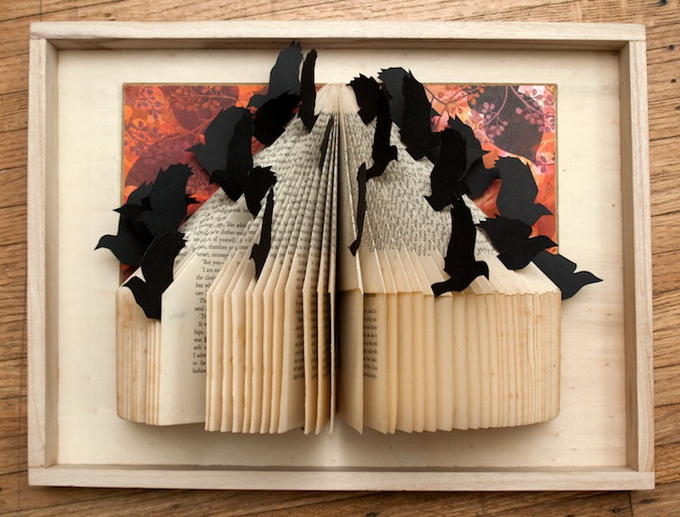 Поделки из книжных страниц Поделки из книжных страниц