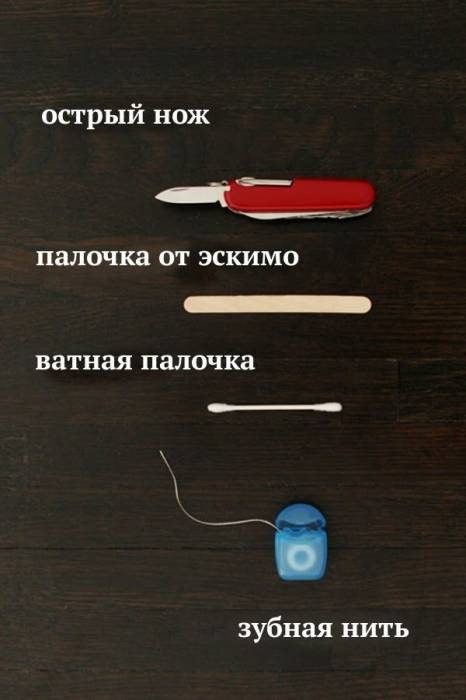 Самодельный лук из палочки для мороженого