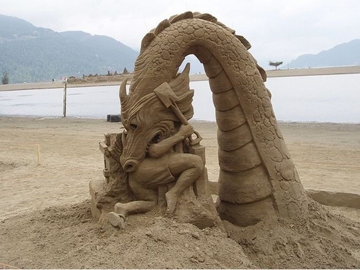 Песчаные скульптуры.