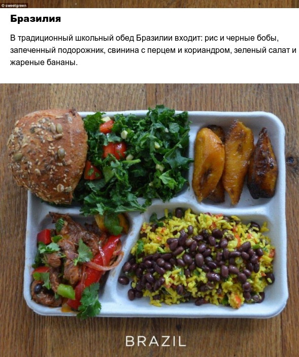 Фото обедов разных стран мира.