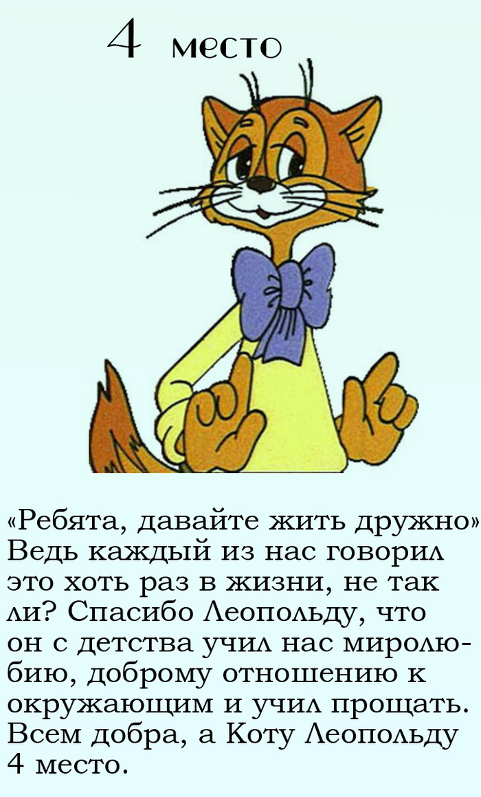 Топ лучших котиков из мультфильмов.