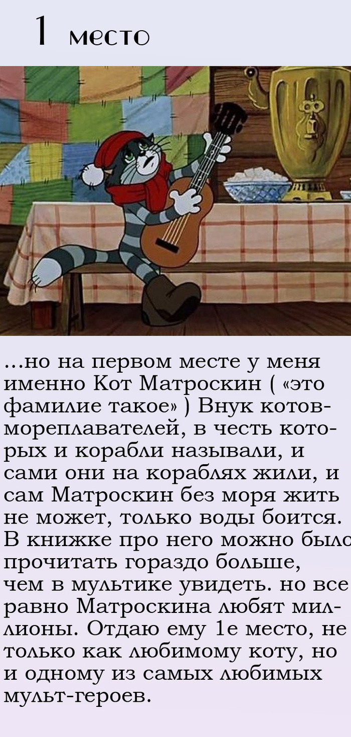 Топ лучших котиков из мультфильмов.