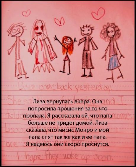 Дневник одной американской девочки, рисунки и описание.