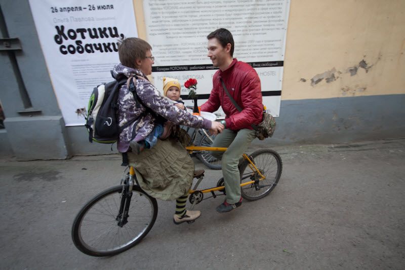 Необычные велосипеды, выставка в Санкт Петербурге.