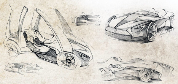 Ferrari Millenioконцепт электромобиль.