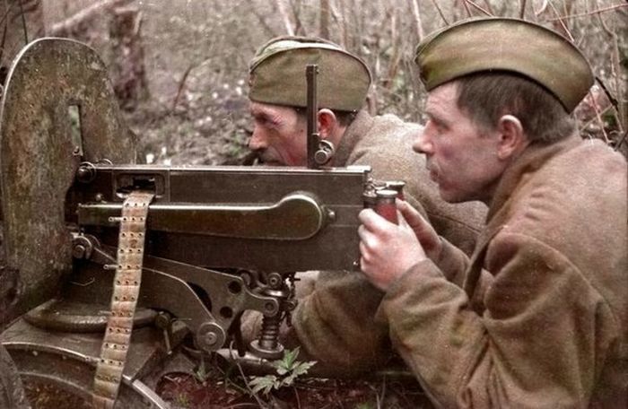 Советские солдаты, во времена Великой Отечественной войны.