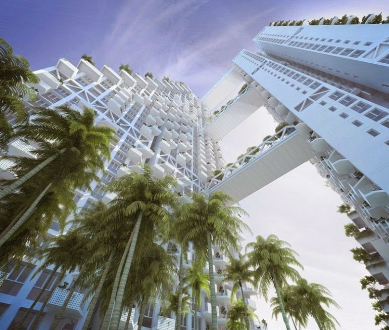 Грандиозный жилой дом Sky Habitat.