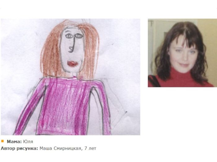 Детки рисуют своих мам