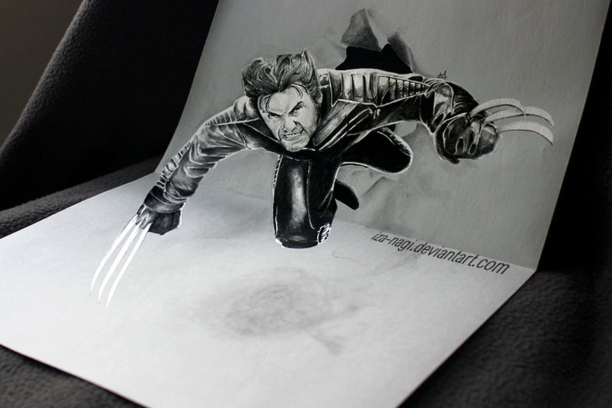 Красивые 3D рисунки карандашом