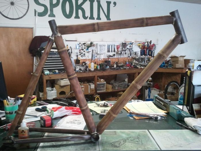 Переделка велосипеда, своими руками из бамбука