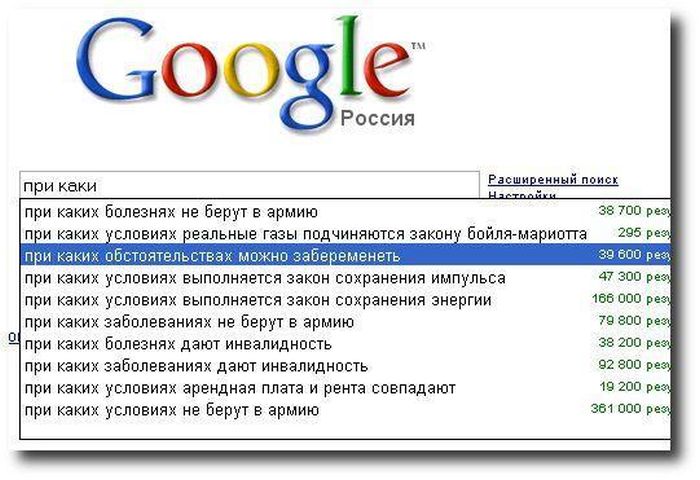 Прикольные запросы в поисковиках.