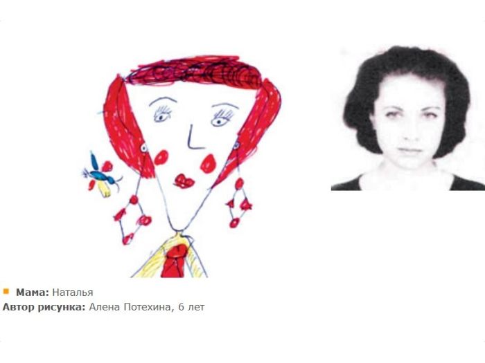 Детки рисуют своих мам