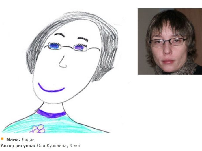 Детки рисуют своих мам