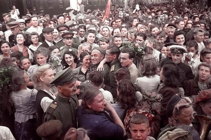 Советские солдаты, во времена Великой Отечественной войны.