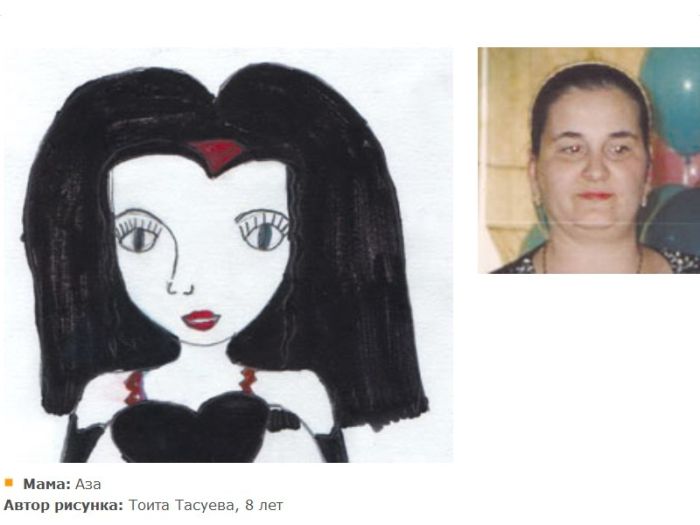 Детки рисуют своих мам