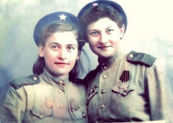 Советские солдаты, во времена Великой Отечественной войны.