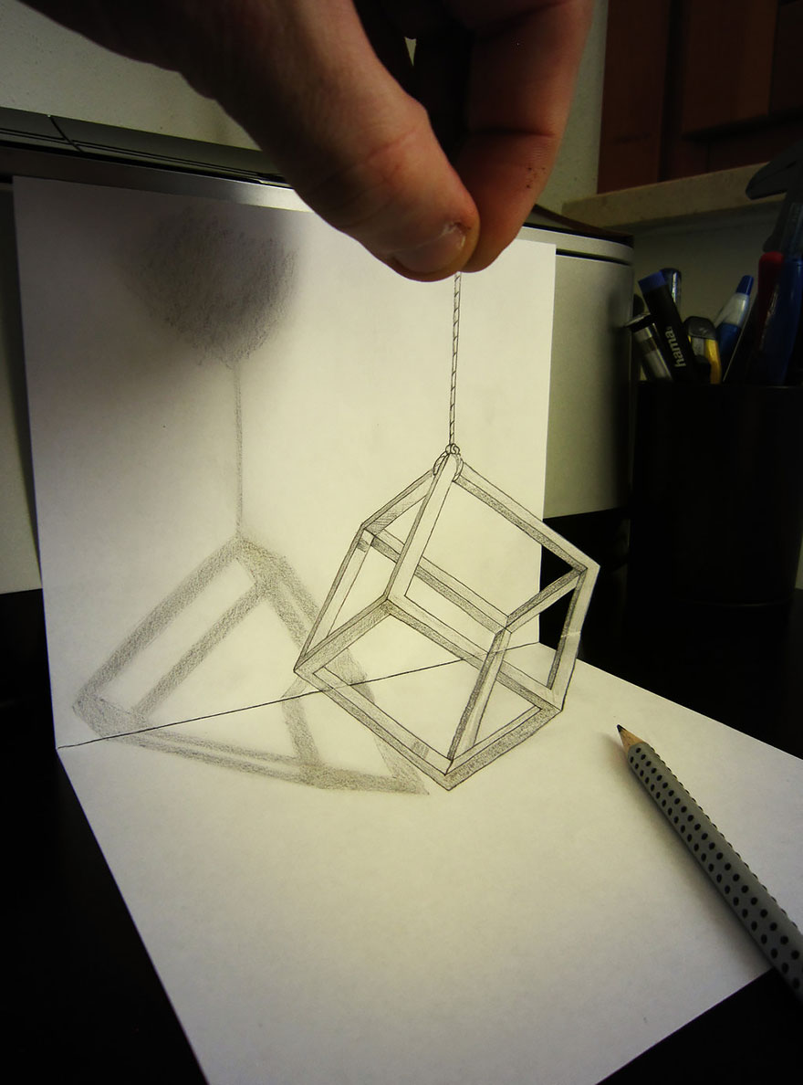 Красивые 3D рисунки карандашом