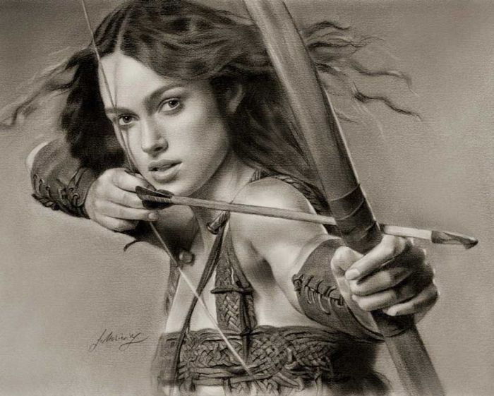 Портреты нарисованные карандашом.