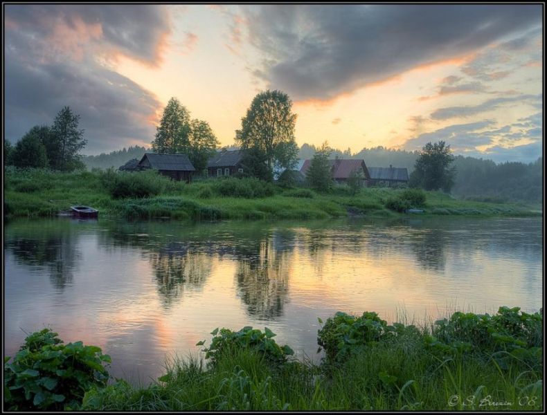 Жизнь людей в российских селах.
