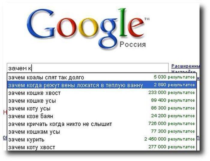 Прикольные запросы в поисковиках.