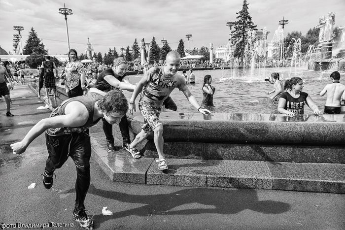 Водная битва на ВДНХ.