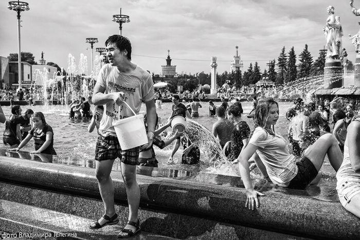 Водная битва на ВДНХ.