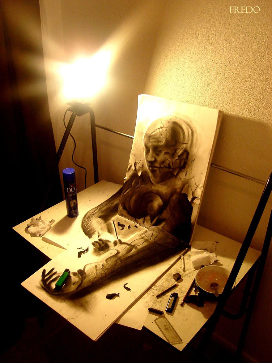 Красивые 3D рисунки карандашом