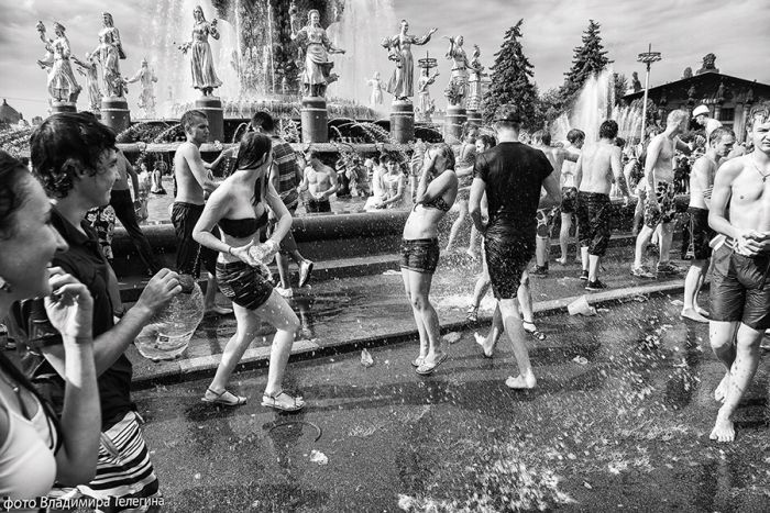 Водная битва на ВДНХ.