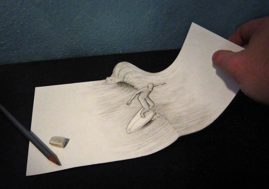 Красивые 3D рисунки карандашом