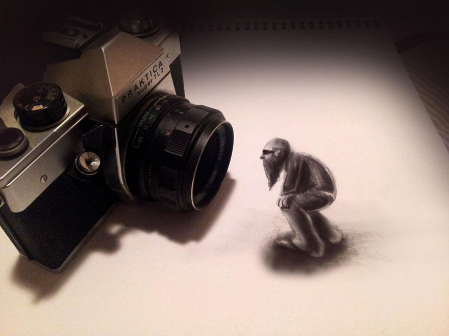 Красивые 3D рисунки карандашом