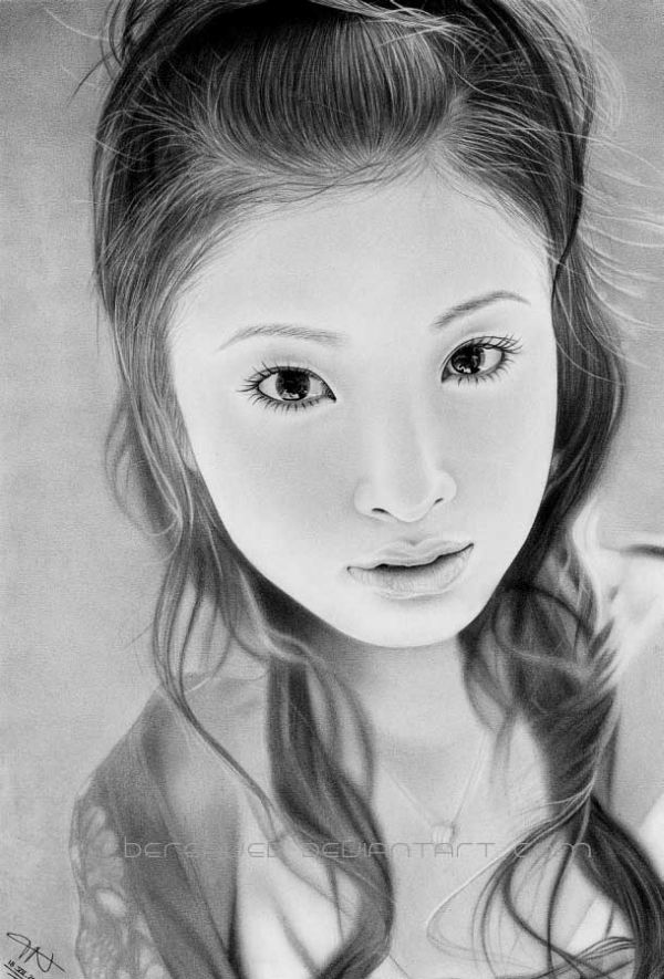 Портреты нарисованные карандашом.