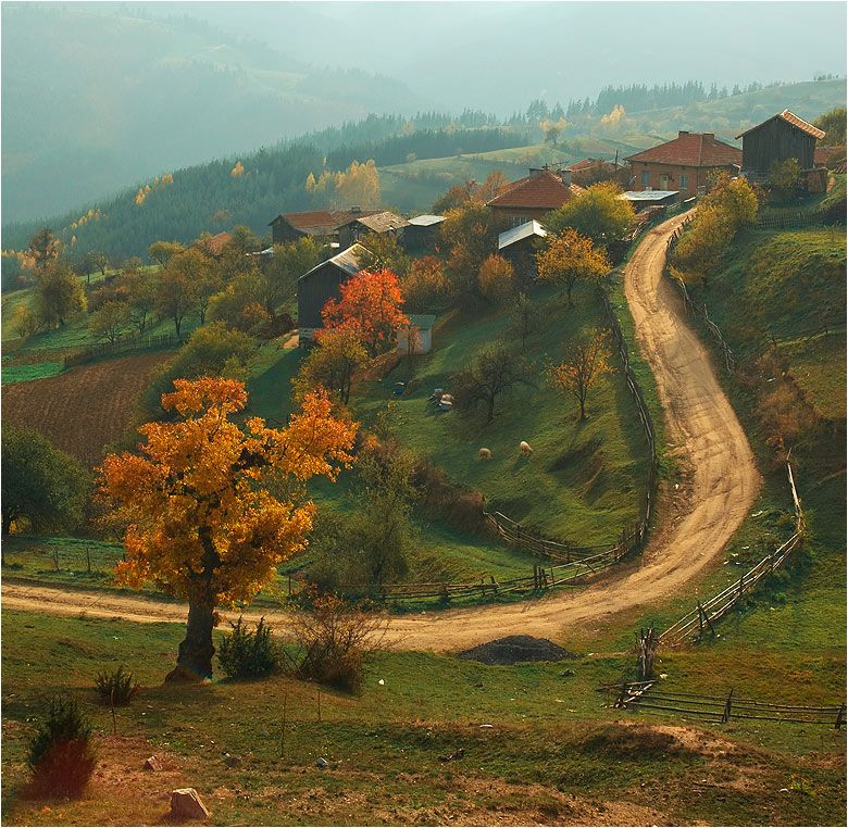 Жизнь людей в российских селах.