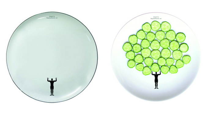 Креативные тарелки на спортивную тему.