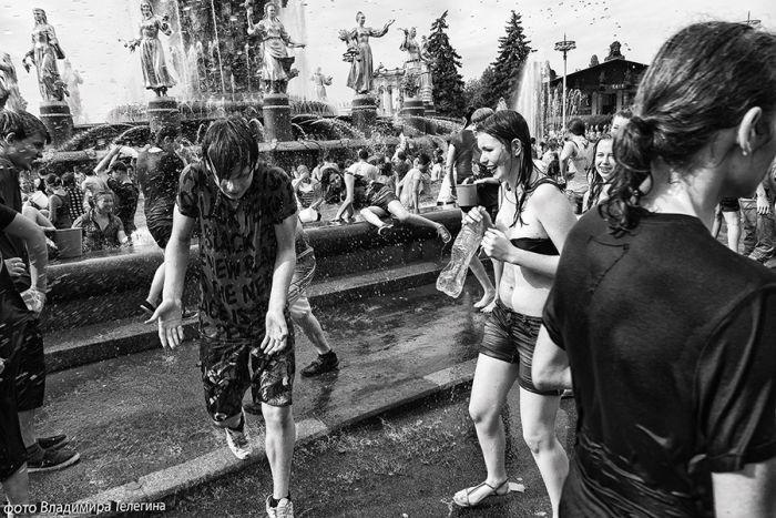Водная битва на ВДНХ.