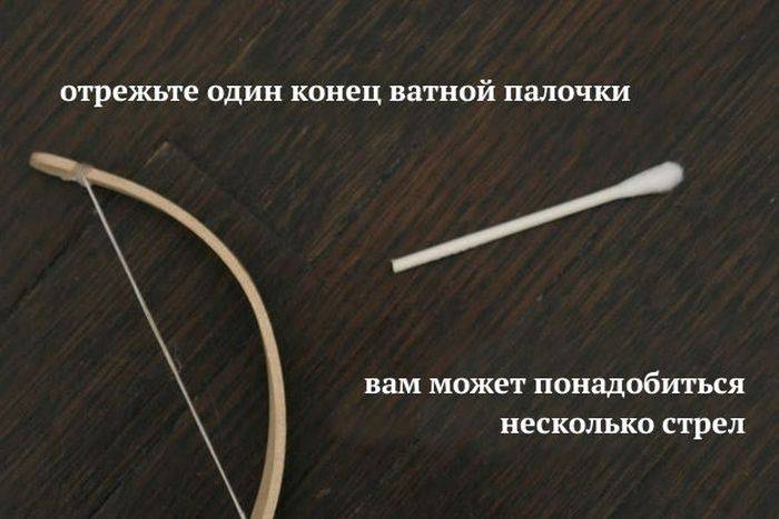 Самодельный лук из палочки для мороженого