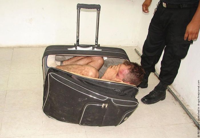Побег из тюрьмы в чемодане.