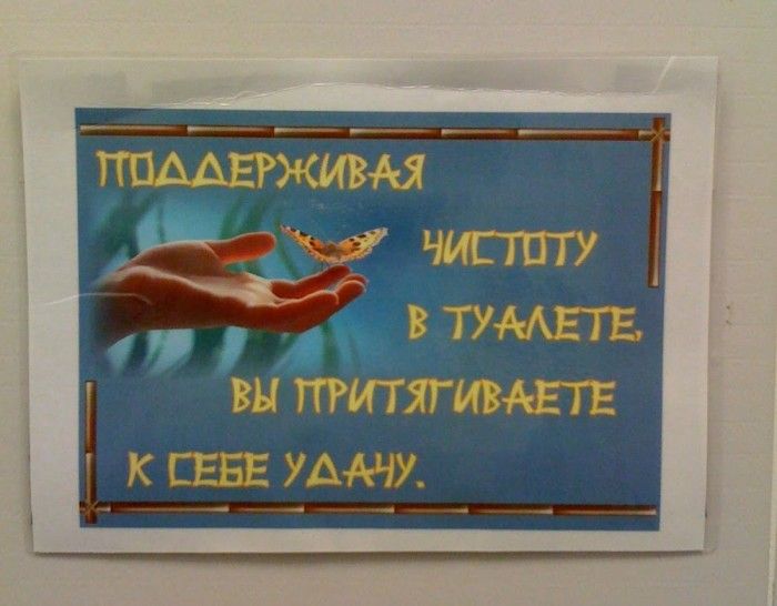 Прикольные надписи в картинках в туалете чтобы соблюдали чистоту