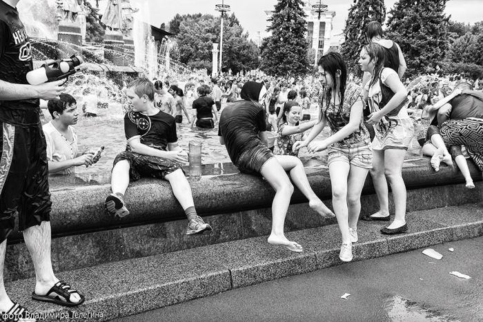 Водная битва на ВДНХ.