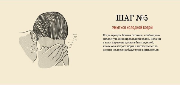 Схема как правильно бриться