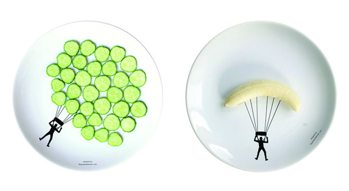 Креативные тарелки на спортивную тему.