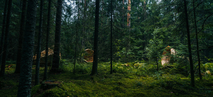 Удобные укрытия в лесу