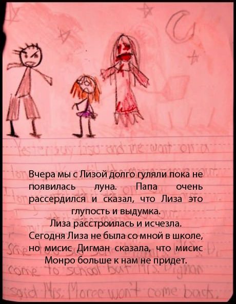 Дневник одной американской девочки, рисунки и описание.