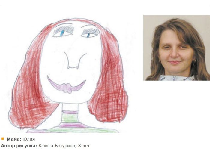Детки рисуют своих мам
