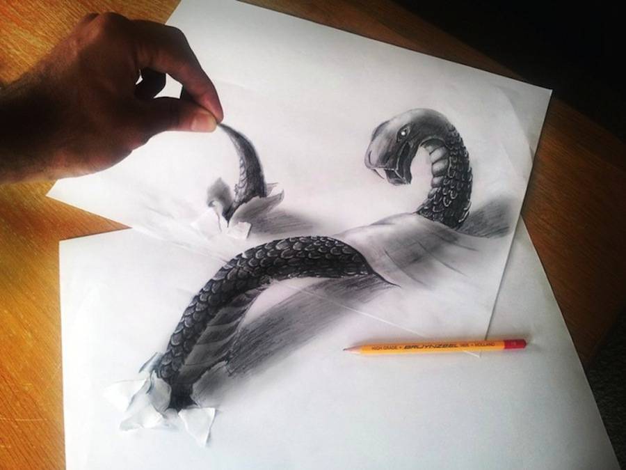 Красивые 3D рисунки карандашом