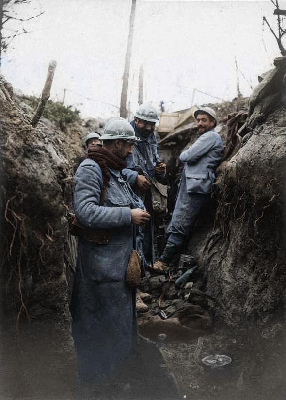 Первая мировая война, цветные фотографии.