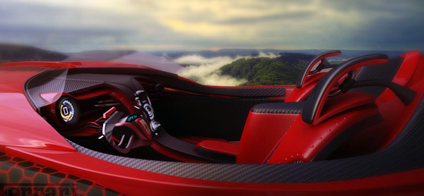 Ferrari Millenioконцепт электромобиль.