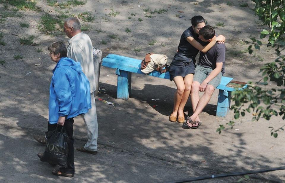 Жизнь одной скамейки.