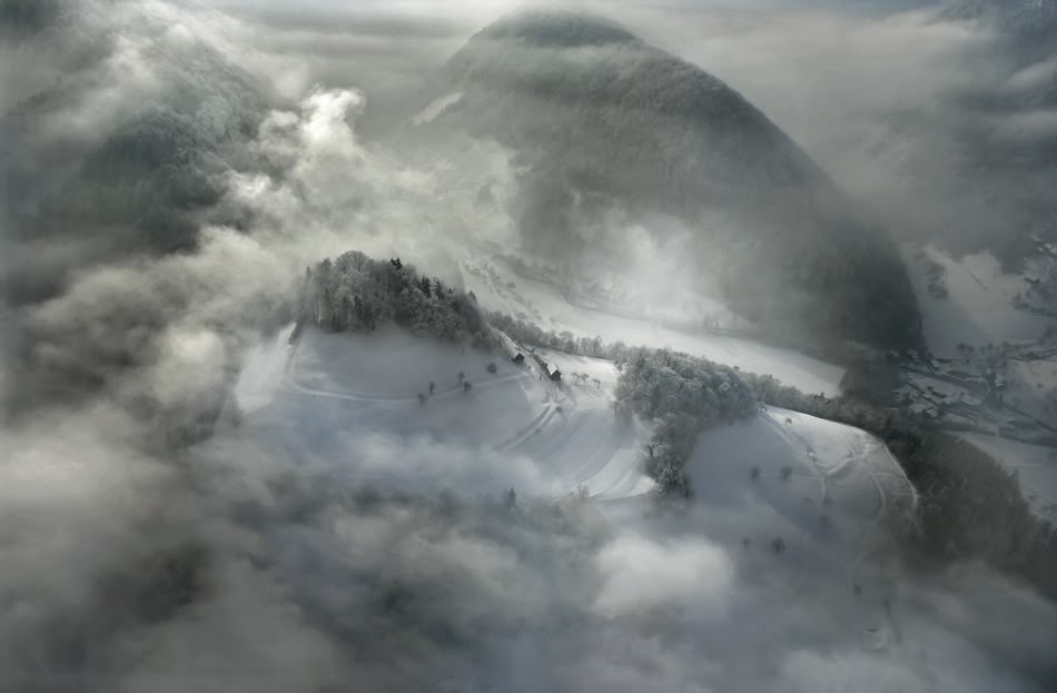 Фото Словении, с высоты полета дельтаплана