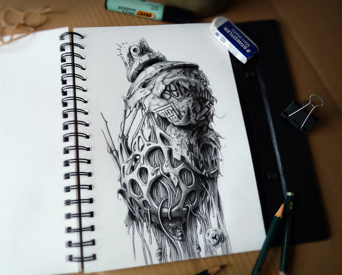 Красивые рисунки карандашом в блокноте