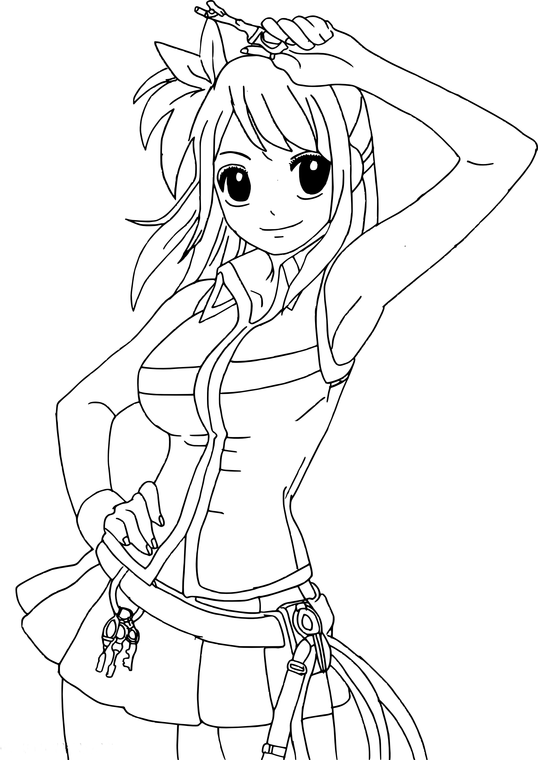 Coloriage Manga Fairy Tail